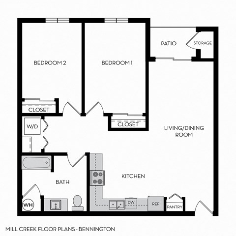 Mill Creek Apartments Bennington Floor Plan